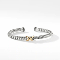 X Bracelet with Gold, Long's Jewelers