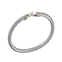 Cable Buckle Bracelet with Gold