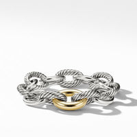 Oval Extra-Large Link Bracelet with Gold