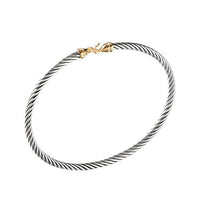 Cable Buckle Bracelet with Gold