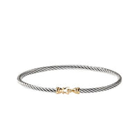 Cable Buckle Bracelet with Gold