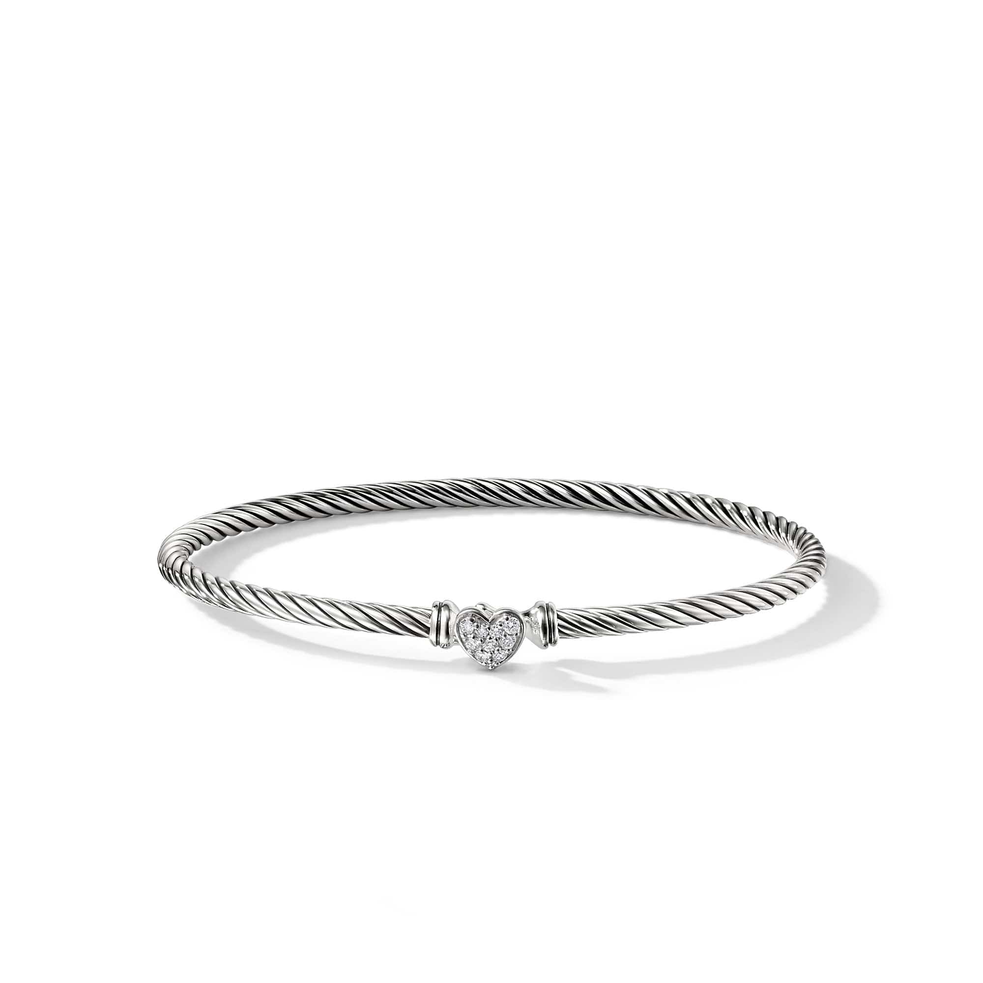 Cable Collectibles Heart Bracelet with Diamonds, Long's Jewelers