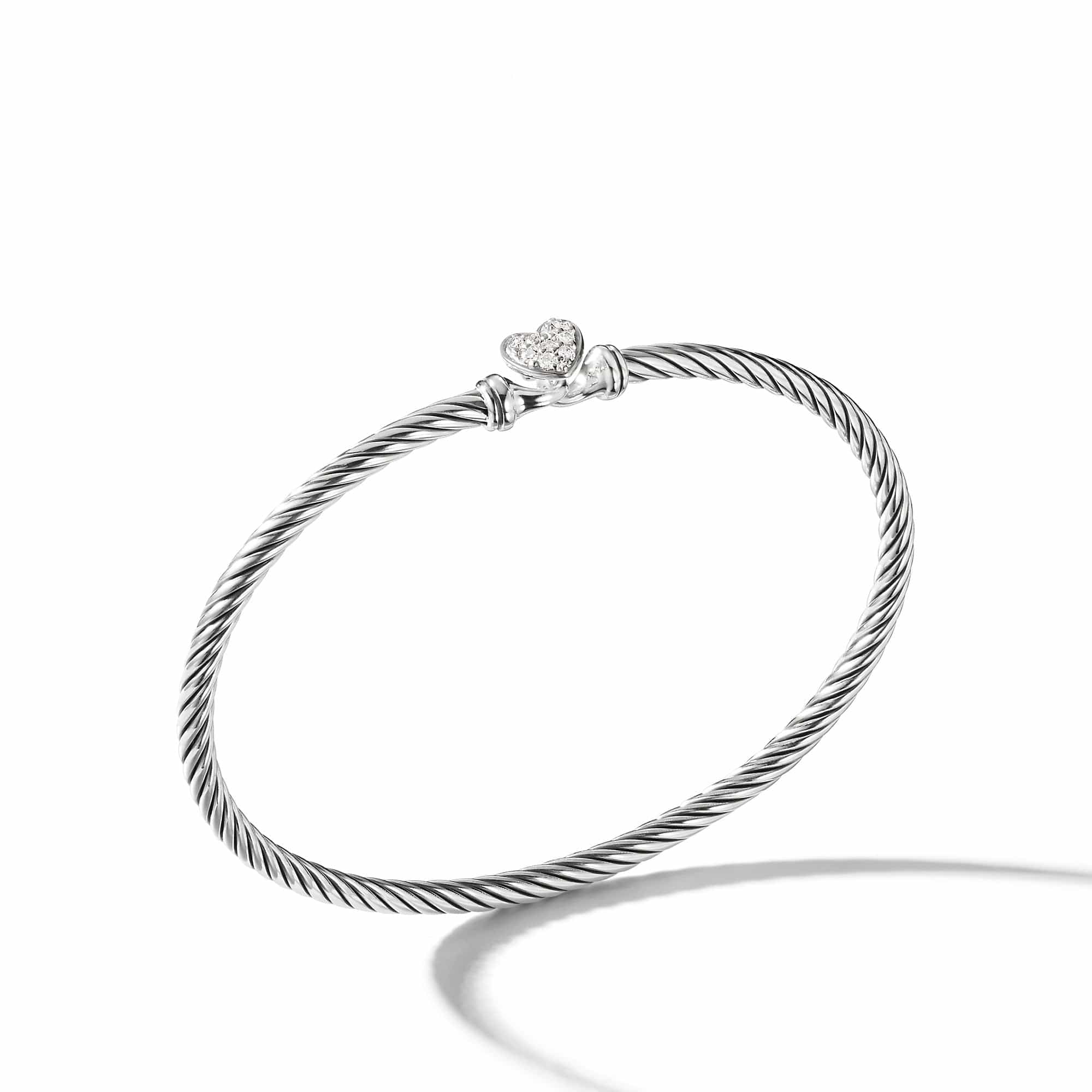 Cable Collectibles Heart Bracelet with Diamonds, Long's Jewelers