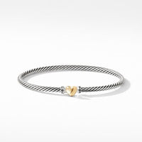 Cable Collectibles Heart Bracelet with Gold