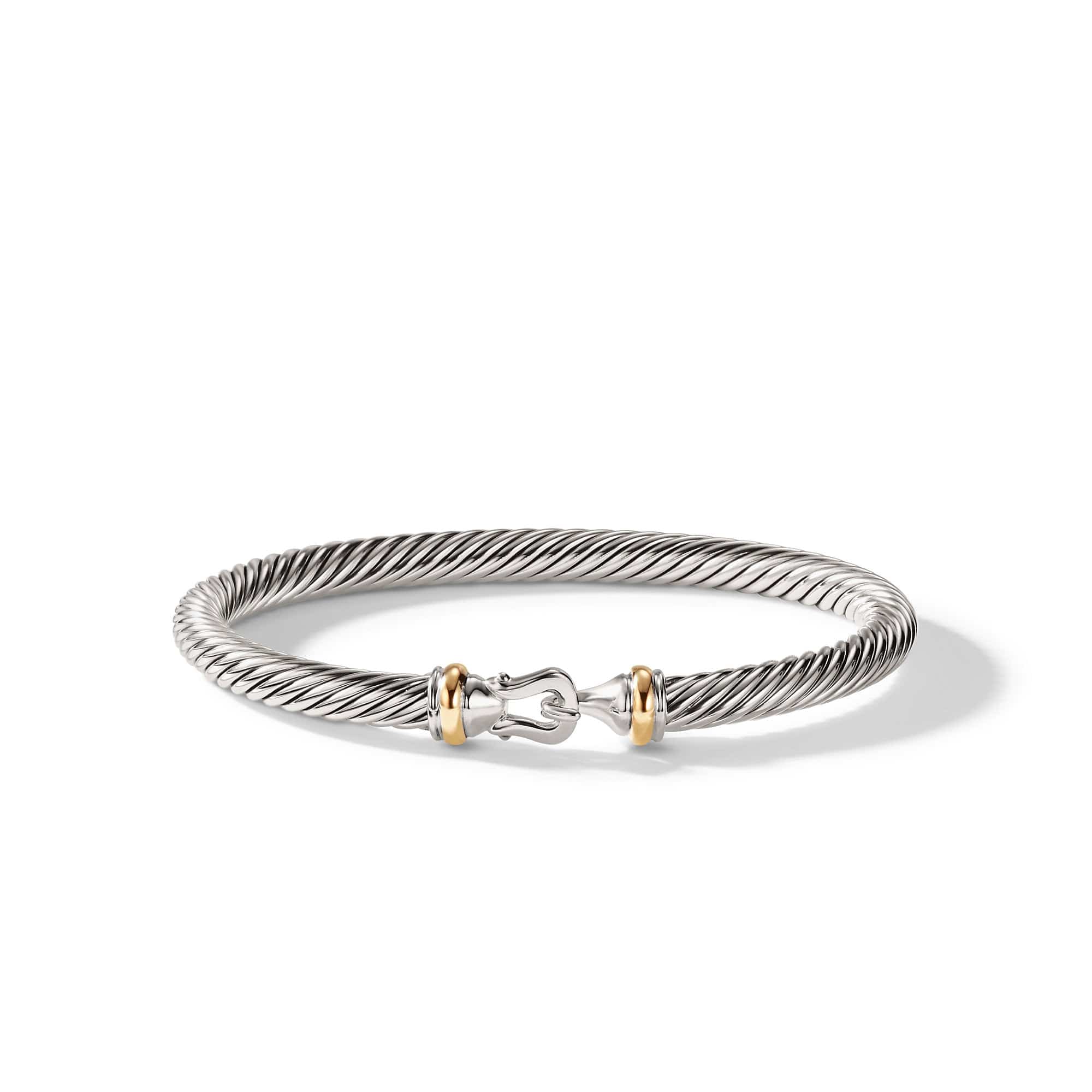 Cable Buckle Bracelet with Gold, Long's Jewelers