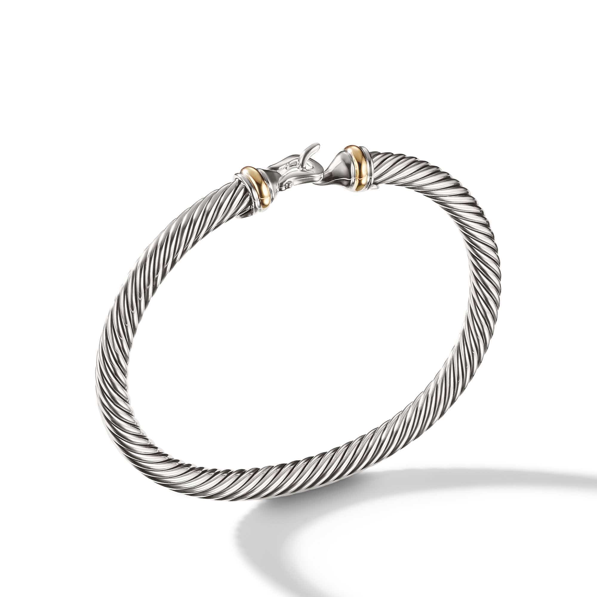 Cable Buckle Bracelet with Gold, Long's Jewelers
