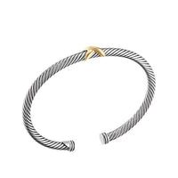 X Bracelet with Gold