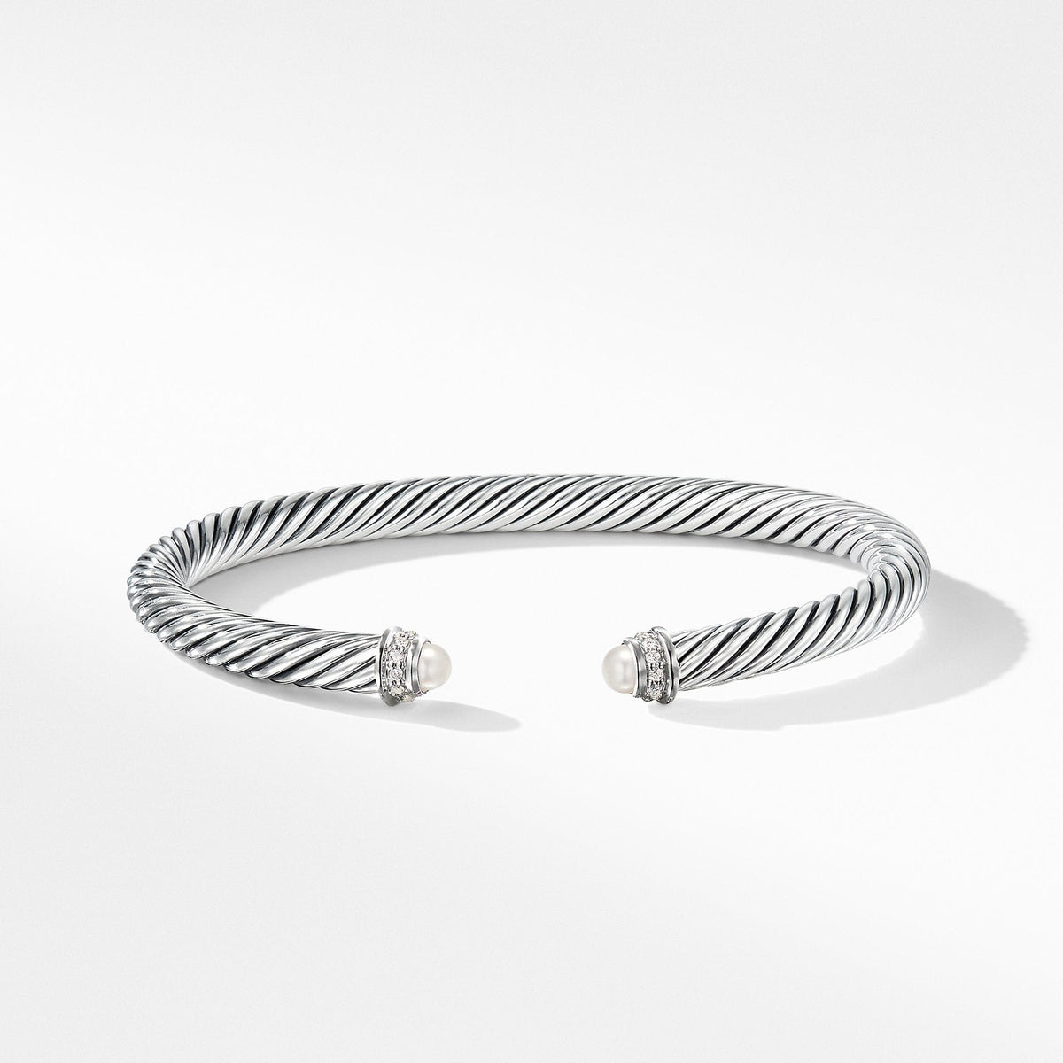 Cable Classics Collection® Bracelet with Pearls and Diamonds
