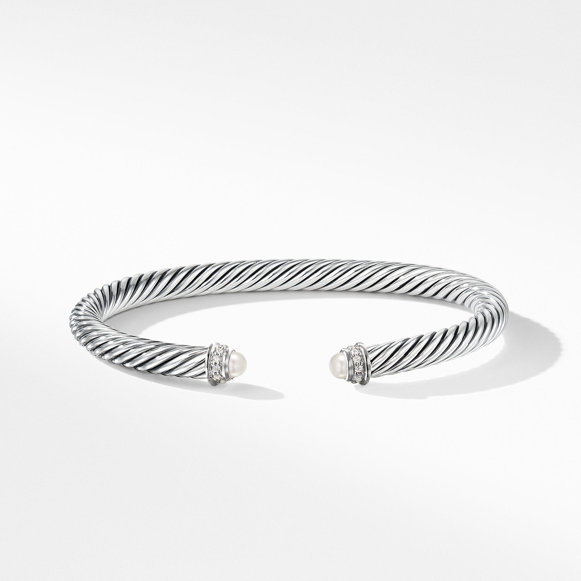 Cable Classics Collection® Bracelet with Pearls and Diamonds