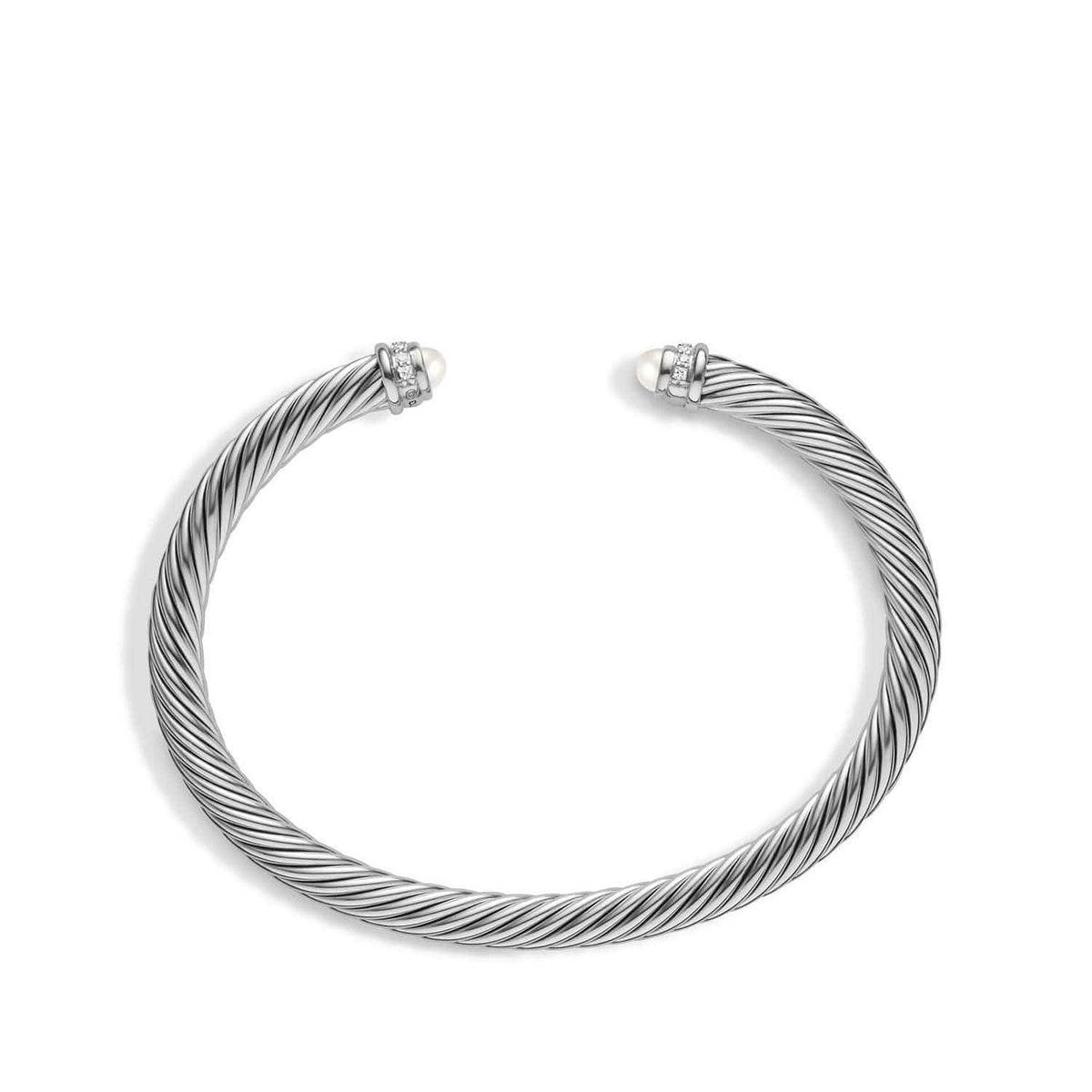 Cable Classics Collection® Bracelet with Pearls and Diamonds