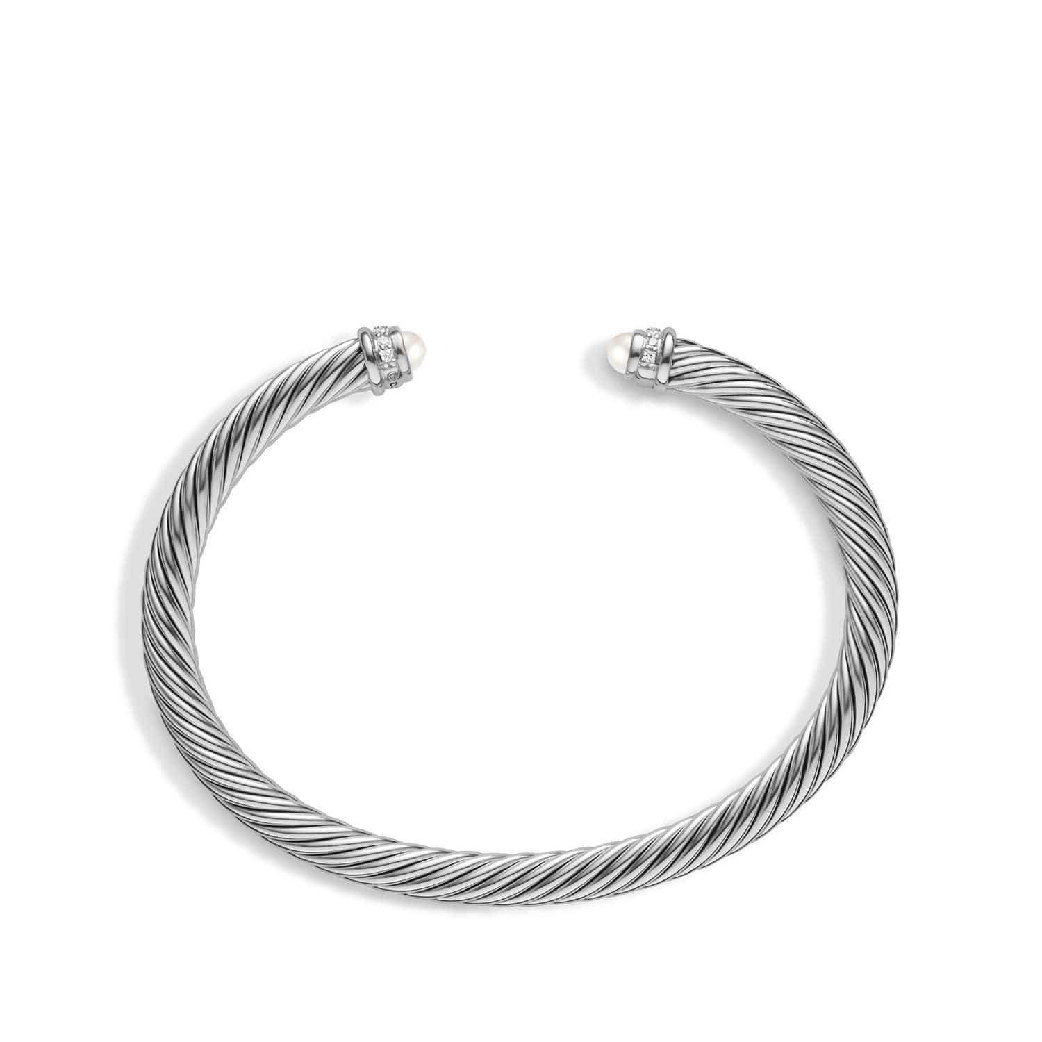 Cable Classics Collection® Bracelet with Pearls and Diamonds
