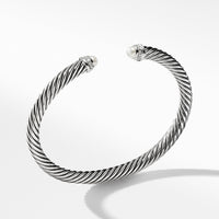 Cable Classics Collection® Bracelet with Pearls and Diamonds