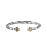 Cable Classics Collection® Bracelet with Diamonds and 14K Gold