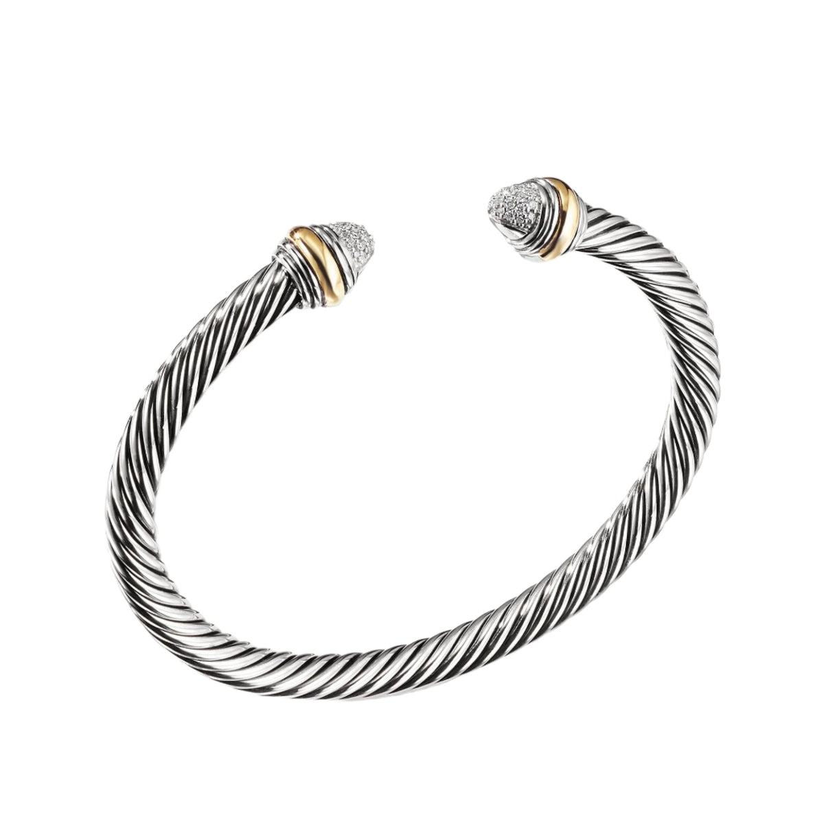 Cable Classics Collection® Bracelet with Diamonds and 14K Gold