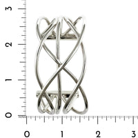 Sterling Silver Crisscross Cuff Bracelet