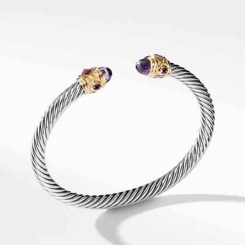 Bracelet with Amethyst, Pink Tourmaline, Rhodolite Garnet and 14K Gold