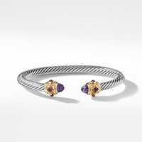 Bracelet with Amethyst, Pink Tourmaline, Rhodalite Garnet and 14K Gold