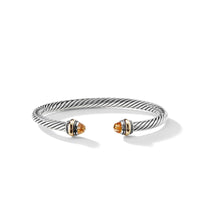 Cable Classic Bracelet with Citrine and Gold, Long's Jewelers