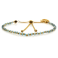 Sterling Silver Apatite Horseshoe Charm Bracelet