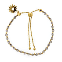 Sterling Silver Smokey Quartz Bracelet