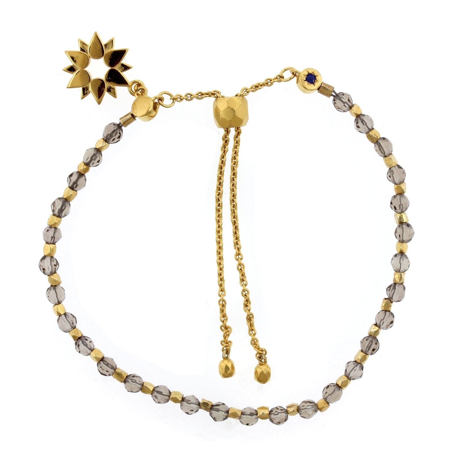 Sterling Silver Smokey Quartz Bracelet