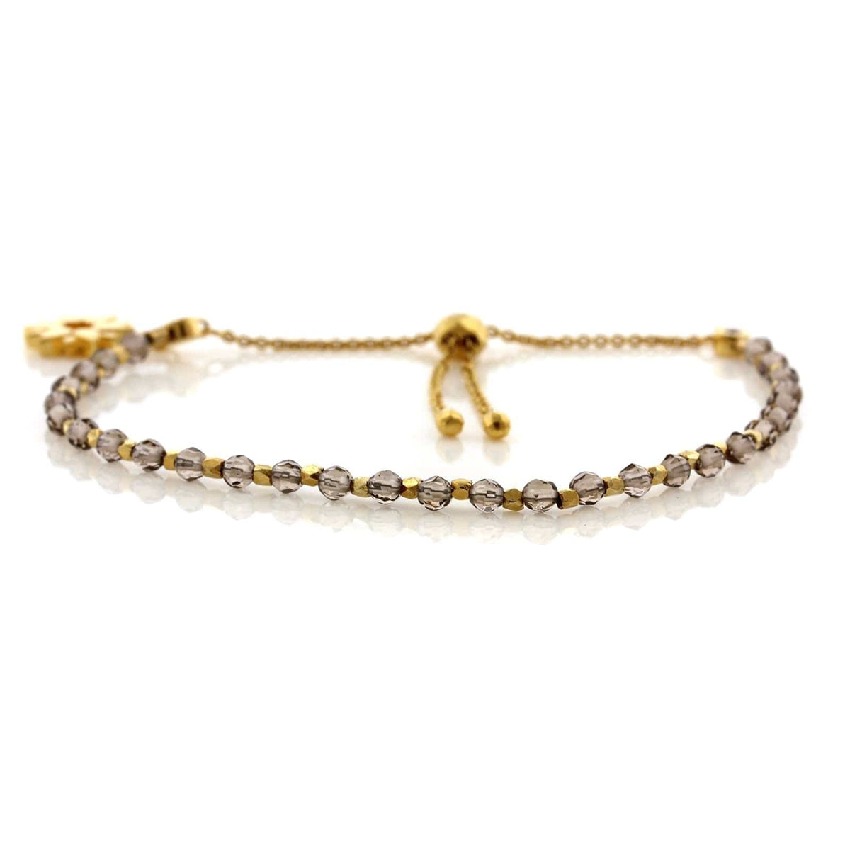 Sterling Silver Smokey Quartz Bracelet