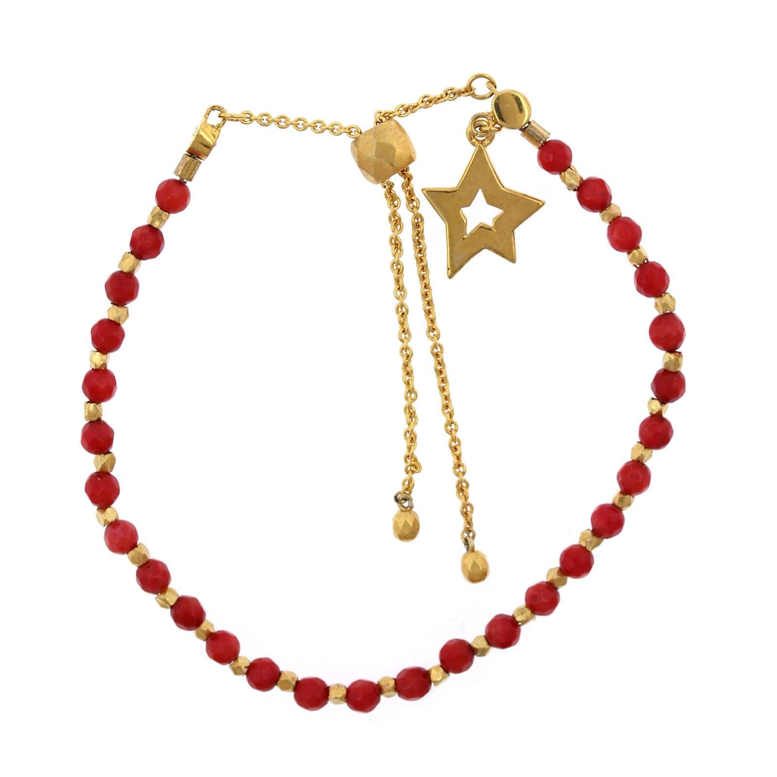 Sterling Silver Coral Bracelet