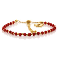 Sterling Silver Coral Bracelet