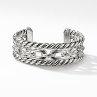 Wellesley Three-Row Cuff with Diamonds