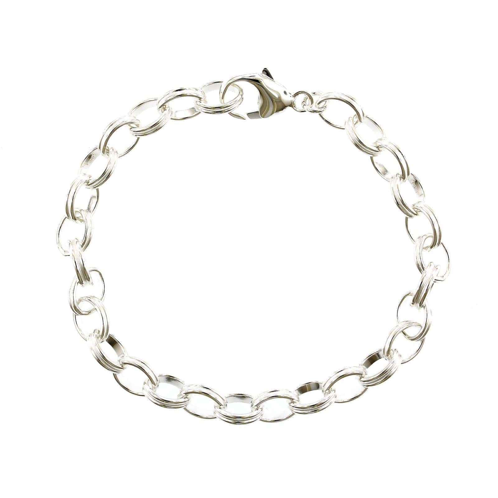 Sterling Silver Oval Link Bracelet