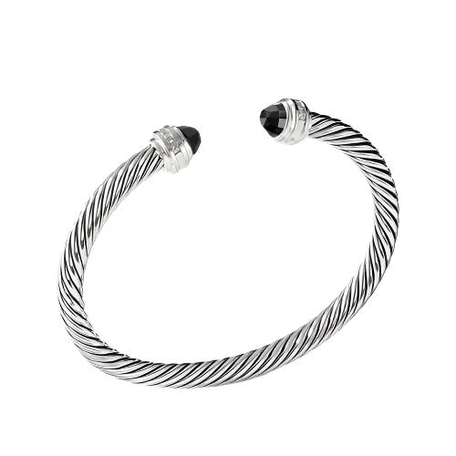 Bracelet with Black Onyx and Diamonds