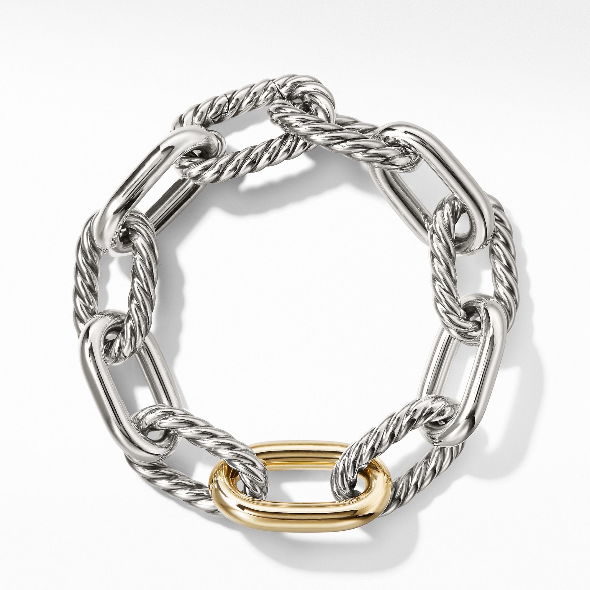 DY Madison Large Bracelet with 18K Gold, 13