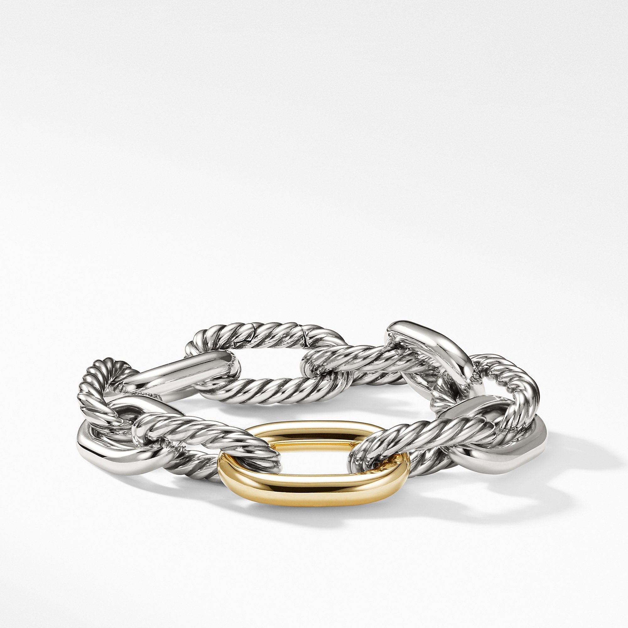DY Madison Large Bracelet with 18K Gold, 13