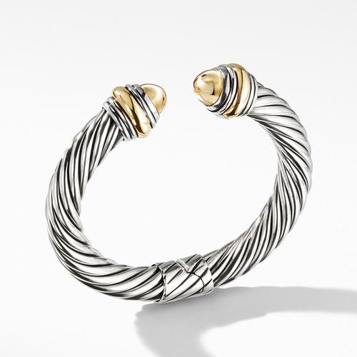 Cable Classics Bracelet with Bonded Yellow Gold and 14K Gold, 10mm