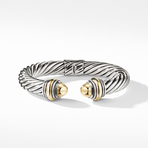 Cable Classics Bracelet with Bonded Yellow Gold and 14K Gold, 10mm