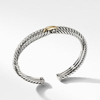 Cable Loop Bracelet with 18K Gold