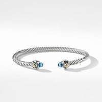 Renaissance Bracelet with Blue Topaz and 18K Gold