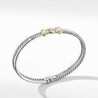 Two-Row Buckle Bracelet with 18K Yellow Gold