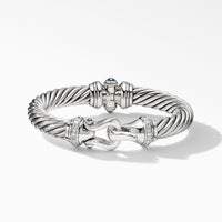 Cable Buckle Bracelet with Hampton Blue Topaz and Diamonds