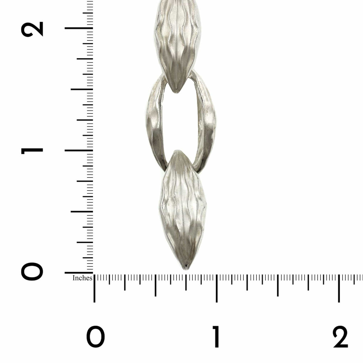 Sterling Silver Wave Open Link Bracelet