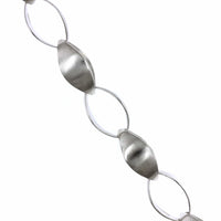 Sterling Silver Satin Link Bracelet