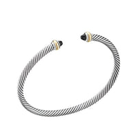 Cable Classic Bracelet with Black Onyx and 18K Yellow Gold