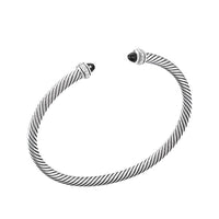 Cable Classic Bracelet with Black Onyx and Diamonds