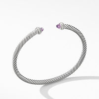 Cable Classic Bracelet with Amethyst and Diamonds