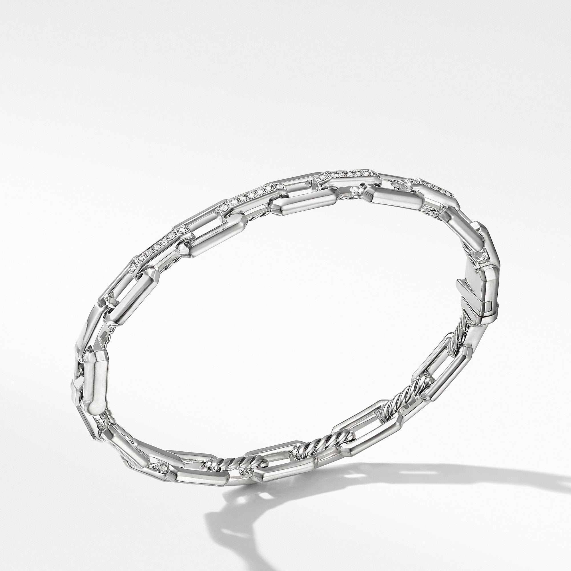 Stax Link Bracelet with Diamonds