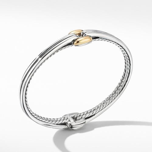 Thoroughbred® Center Link Bracelet with 18K Yellow Gold