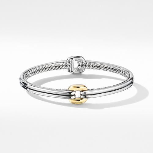 Thoroughbred® Center Link Bracelet with 18K Yellow Gold