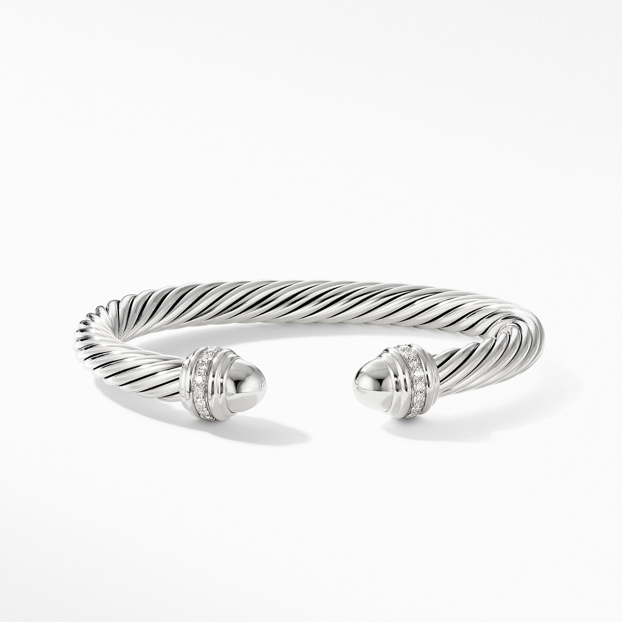 Cable Bracelet with Diamonds