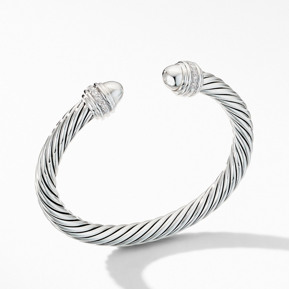 Cable Bracelet with Diamonds