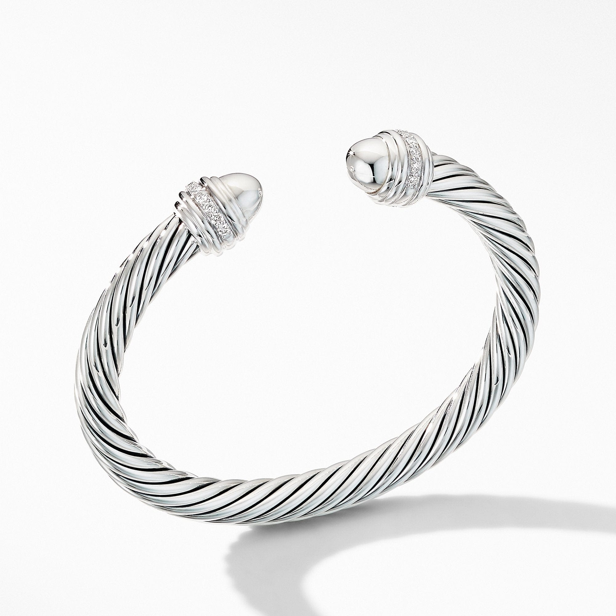 Cable Bracelet with Diamonds